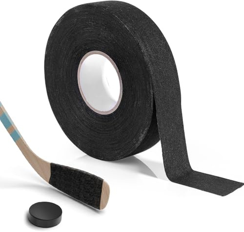 Udbrud Schläger Tape, 25m × 25mm Griffband Sport Eishockey Grip Tape Hockeyschläger Rutschfestes Selbstklebendes Sporttape Schlägerband für Badmintongriff Golfschläger Tennisschläger