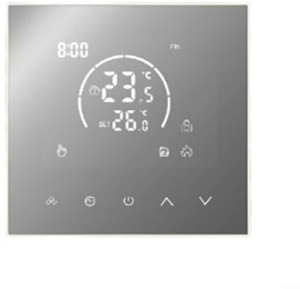 Thermostat électrique programmable pour chauffage au sol avec minuterie de 7 jours, verrouillage de sécurité enfant et compatible avec les systèmes d'eau, électriques et muraux (chauffage de chaudière