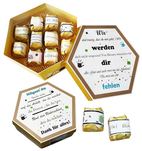 Seutgjie 50 Aufkleber für Küsschen Abschiedsgeschenk Kollegin Erzieherin
