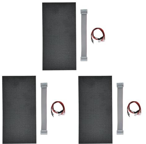 Lafeier Panel de pantalla LED P5 para interiores, módulo de visualización de 64 x 32 píxeles, 320 x 160 mm, 16 escaneos RGB a todo color