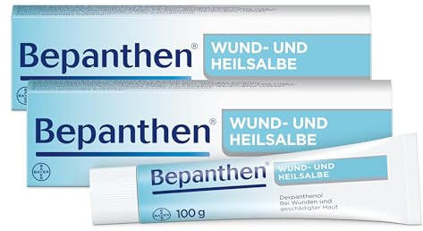 Bepanthen Wund- und Heilsalbe I Nr. 1 bei Wundheilung I 2 x 100g | Bei Schürfwunden, Platzwunden oder Windeldermatitis. Bei rissiger Haut und Schrunden. Nach Tattoos für intensivere Farben