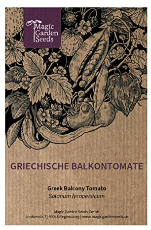 Griechische Balkontomate (Solanum lycopersicum) 10 Samen Buschtomate