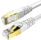 KASIMO CAT 8 Ethernet Cable 1.5M Round Network Internet Ethernet LAN Cable,High Speed 40Gbps 2000Mhz SFTP LAN Wires Internet Patch Cable with RJ45 Gold Plated Connector for Switch/Router/Modem