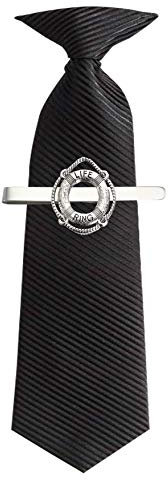 GIFTS FOR ALL 2016 Rettungsring PT124 Tibetisches Silber auf Krawattenklammer (Schiebe)