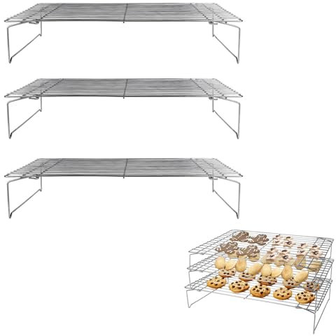 Lily Cook - Kp5595 - Grille de Refroidissement 3 etages Cuisine Patisserie Ustensile