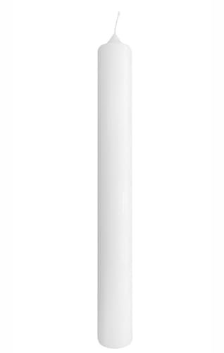 Vela o Cirio de cera blanca personalizable. Especialmente indicado para celebraciones de bautizo (30 cm)