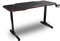DRIFT GAMING DRDZ200 - Mesa Gaming con Tablero con Acabado en Fibra de Carbono Cubierto por una Alfombrilla Full Size, Soporte para Tazas y Auriculares, Patas Regulables, Color Negro