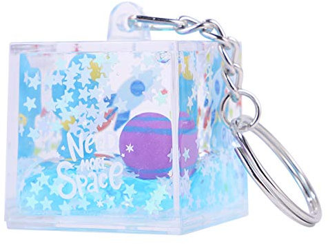 VALICLUD Astronaut Glitter Schlüsselanhänger Flüssige Schlüsselring Tasche Anhänger Anhänger Charme Abschlussgeschenk