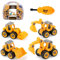 JoyGrow Montage Spielzeug Auto LKW Bagger Spielzeug mit Schraubendreher BAU Baufahrzeuge Fahrzeuge, DIY Lernspielzeug Geschenk für Kinder Jungen Mädchen 3 4 5 6 Jahren