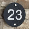 The House Sign Company - Canterbury House Number Plaques for Outside - Personalised Weatherproof Door Sign Numbers for Home