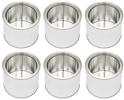 EXCEART 6 Pièces Pot De Peinture Rond Fer Pot De Stockage De Peinture Pratique Et Conteneur Encre Pour Usage Domestique Et Industriel