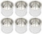 EXCEART 6 Pièces Vide Métal Peinture Boîtes avec Couvercles Quart Taille Boîtes Half Pint Peinture À L' étain Boîtes pour Peinture (0. 5L)