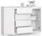 BDW Kommode, viel Stauraum, Schrank, Flur, Badezimmerschrank, Kommode, Multifunktionsschrank. Abmessungen: 138 x 99 x 40