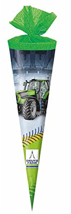 Schultüte / Zuckertüte / Länge: 35cm / rund / Deutz Traktor 22