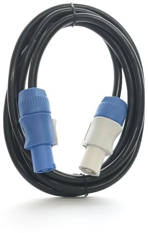 Audiodesign Cavo alimentazione 3x1,5 mm² PowerCon blu grigio 2 metri