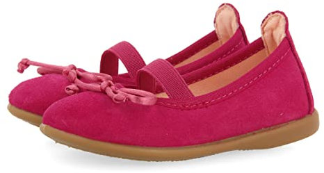 Ballerine in pelle fucsia da bambina aouze