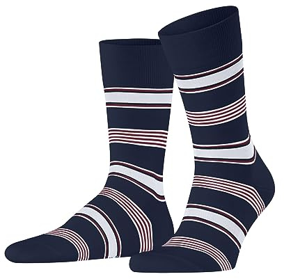 FALKE Herren Marina Stripe Socken Baumwolle atmungsaktiv