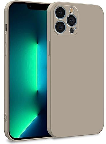 MyGadget Funda para iPhone 13 Pro MAX en Silicona TPU - Carcasa de Doble Capa - Case Resistente Antigolpes y Anti choques - Ultra Protectora Gris