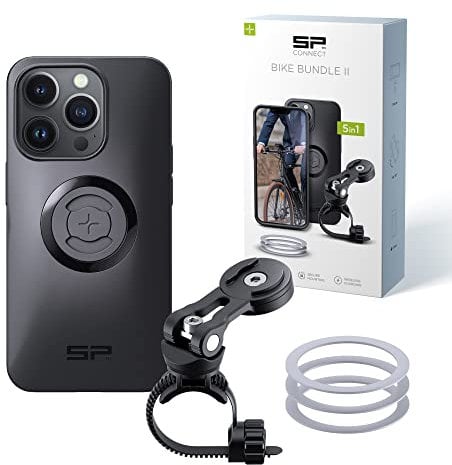SP CONNECT Bike Bundle II | SPC+ | kompatibel mit iPhone 14 Pro | Handyhalter für Fahrradlenker | Mountainbike Rennrad Handy Halterung