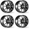 4x Schmidt Felgen Drago 8.5Jx19 ET28 5x112 HellCat Black kompatibel mit Mercedes-Benz C-Klasse W203, CLK-Klasse W208, CLK-Klasse W209, CL