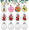 12 Piezas Bolas de Navidad Transparentes Rellenables 8cm,Bolas Navidad DIY,Bola de Navidad Transparente,Bola Transparente Rellenable,Bola de Decoración Navideña