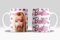 newseny Taza Barbie Princesa Rosa - Regalo para fans de Barbi Merch - Regalo para niña princesa rosa | Cerámica 355ml (Barbie Corazones Rosa)