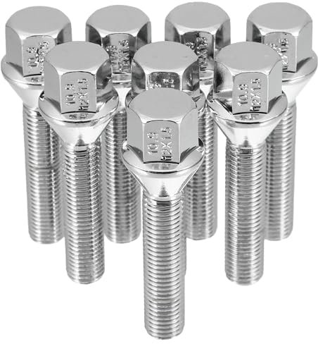 QUARKZMAN M12 x 1.5 Ruota Bulloni Conicità per Seat 17 mm Gambo Ruota Borchie Set 8pz
