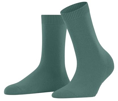 FALKE Women's Cosy Wool W So Viscose Cashmere Plain 1 Pair Socks, Green Fjord 7475, 2.5-5