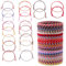 Amaxiu 20 Stück gewebte Wickel Freundschaftsarmbänder, buntes handgefertigtes geflochtenes Armband verstellbare geflochtene Schnurarmbänder stapelbare Armbänder Wellenarmband (rotes)