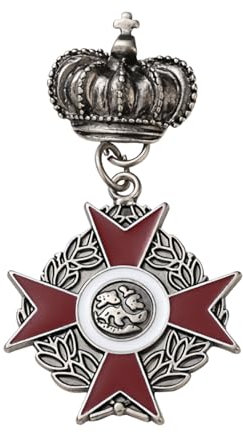 FERCAISH Königin Medaille Abzeichen, Legierung Militärmedaillen, Vintage Armee Medaillen, Schnallen Brosche Crown Für Frauen Männer Kostüm Dekoration