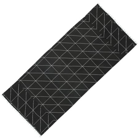 Veemoon Housse De Pour Réfrigérateur Housse De Pour Réfrigérateur Tissu À Carreaux Noirs 30 X 90 Cm
