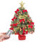 Yorbay Mini Weihnachtsbaum mit 30 warmweiß LEDs 8 Licht Modi, Tannenbaum mit Stern-Baumspitze und Deko Batterie betrieben, 40 cm Mit Fernbedienung(Mehrweg)