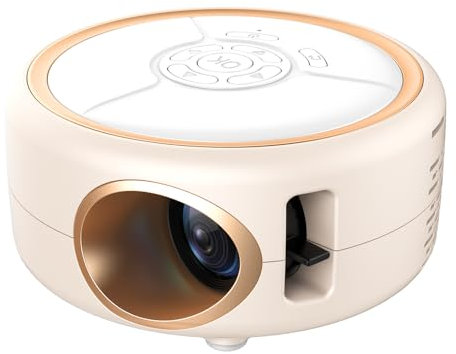 Docooler LCD Portable Projector 1080P High-Clear Projector with Manual Focus Remote Control Home Theater Media Player Compatible with Phone Laptop TV Stick