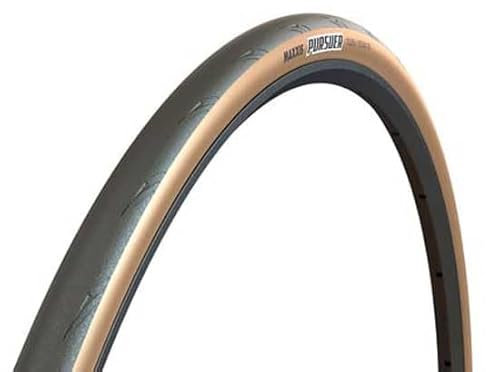 Maxxis Pneu Pursuer-700x25c-Tr. Souple-Tanwall Neumático MTB, Bronceado, 700x25c