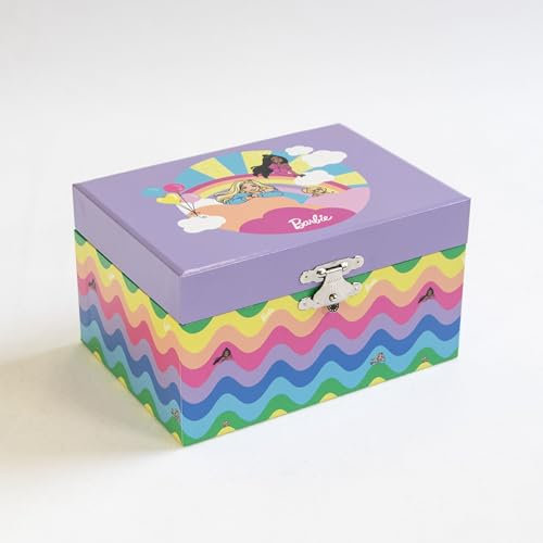 Mele and Co Barbie Schmuckkästchen mit Musikalische Ballerina, Regenbogenfarben