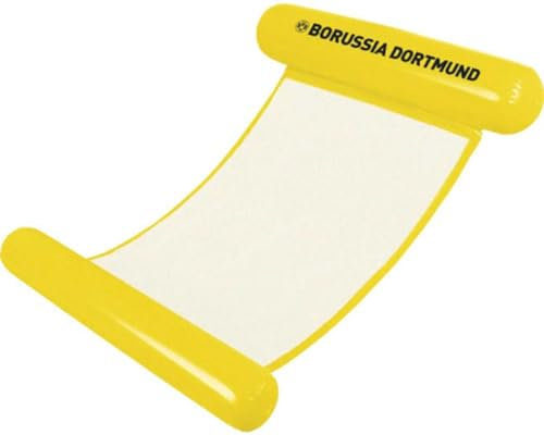 Dortmund Borussia Wasserhängematte mit aufblasbarer Nacken- und Kniestütze Hängematte - Plus Lesezeichen I Love