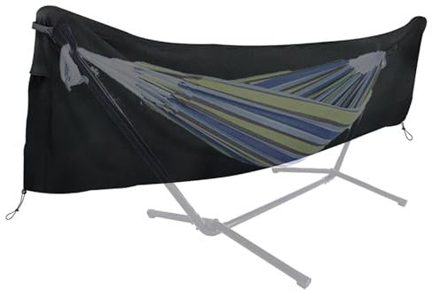 Kixolazr Hngemattenabdeckung, 420D Oxford-Stoff, Wasserdicht, UV-Schutz, Schwarz