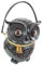Einkaufszauber Designer Handtasche Eule Schwarz