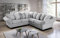 Easy4You Ecksofa Chesterfield Style 212 cm Silber 5-Sitzer-Sofa Sofas für Wohnzimmer Sofagarnituren Chesterfield 5-Sitzer Set Sofas & Couches