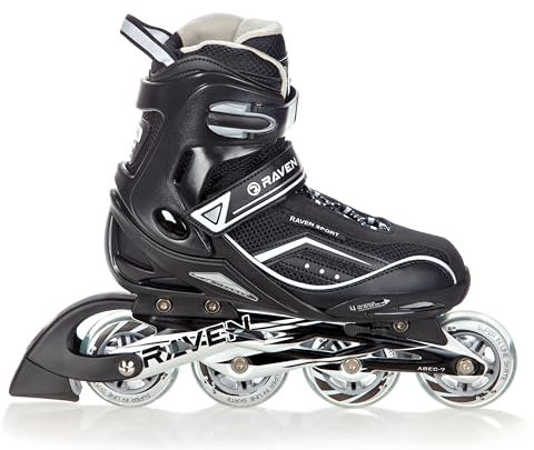 Raven Inline Skates Inliner Total Black (40-43 (24,5cm-27cm))