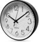 Xpieoyrm 8 Zoll Ohne Tickgeräusche Wanduhr, 20 cm Modern Quartz Lautlos Wanduhr, Batteriebetriebene, Runde Digitale wanduhr Einfach zu Lesen, Geschenk und Deko für Wohnzimmer, Zuhause, Esszimmer