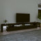 Gecheer Mobile TV, Porta TV Moderno con Luci LED, Nero, 290x36,5x40 cm