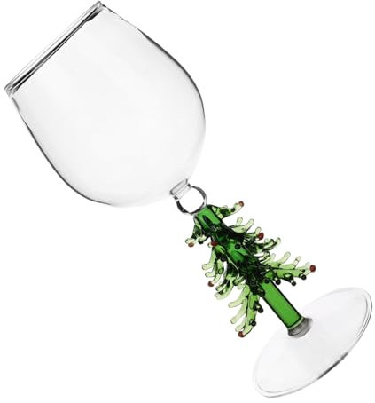 OKUMEYR Verres À Pied De Noël Verres À Vin Décoratifs Pour Fêtes Et Décorations De Noël