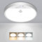 slochi LED Ceiling Light with Motion Sensor, 3000K-4000K-6500K & 100W Equivalent Motion Sensor Lights Indoor, 18W 1800LM 18cm Bathroom Ceiling Light for Bath,Porch,Stairs,Garage