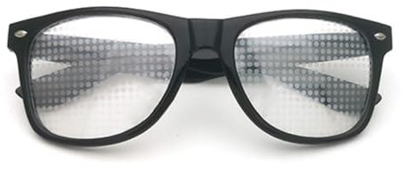 Haiki Love Effects Brille Uhr Lichter ändern Herz Beugung Brille bei Nacht Liebe Lichter Uni, Schwarzer Rahmen A, 15*5