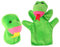 ibasenice 2 Stück Bildung Schlange Fingerpuppe Kinderspielzeug Eltern-Kind-Interaktionsspielzeug pädagogisches Handpuppe Polyester Green
