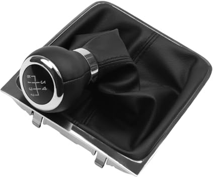 Cakievro Schaltsack Schaltmanschette Schwarz Schaltknauf 5 Gang 12mm kompatibel mit VW Passat Limo 3C 3C2 Variant 3C 3C5 2005-2011 3C0711113