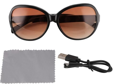 lvifloae AI Smart Gläses Übersetzung Glasse Wireless Bluetooth Sonnenbrille Offenes Ohr Richtungshauptset Musikanruf 137 Sprachübersetzungen im Mikrofon Speaker für Travel