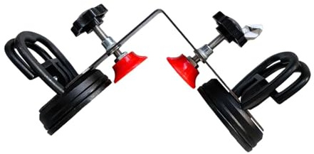 Harilla Outil d'installation de joints de pierre à angle droit, pratique et efficace, installation facile, avec ventouse de 5,5 cm pour carrelage, Noir 2 Ventouses