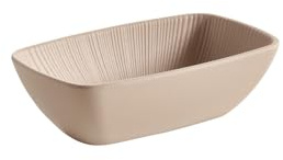 APS GN 1/9 Schale -NERO-, 17,6 x 10,8 cm, 0,35 Liter, Sandfarben, Melamin, stapelbar, spülmaschinengeeignet